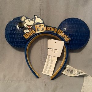 NEW Walt Disney World Blue "Making Magic"‎ Mickey Mouse Ears Headband